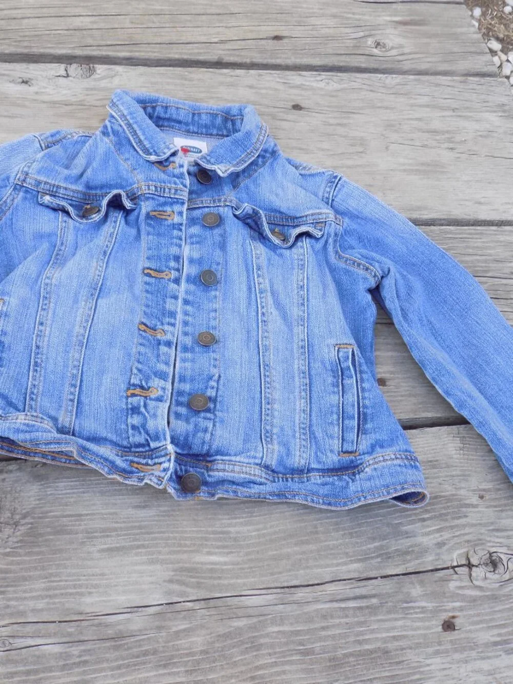 Old Navy Jacket Denim, Button Up Pockets,  Girls *